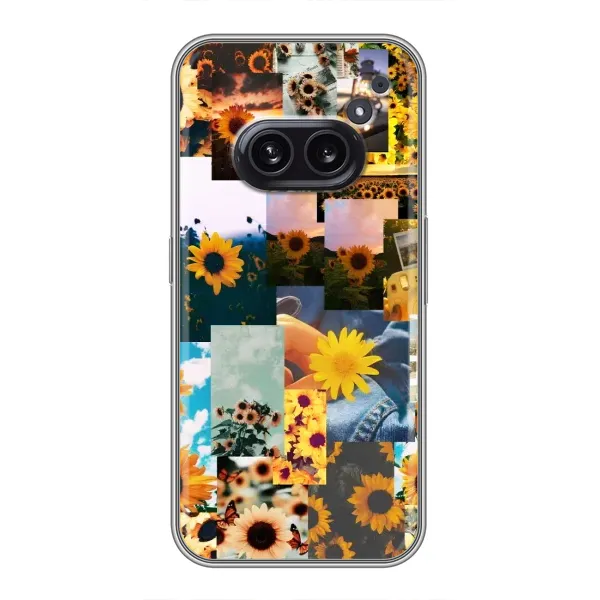 Чехол с рисунком «Подсолнуховый дизайн» для Nothing Phone 2a Чехол с рисунком «Подсолнуховый дизайн» для Nothing Phone 2a