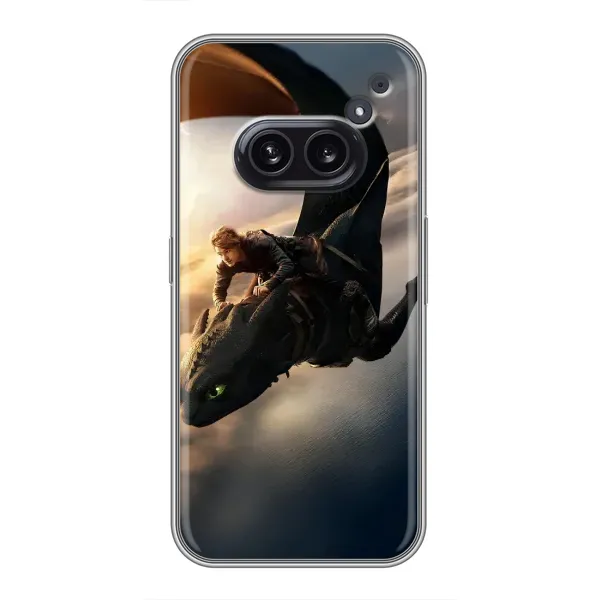 Чехол с рисунком «Полет Беззубика» для Nothing Phone 2a Чехол с рисунком «Полет Беззубика» для Nothing Phone 2a