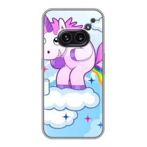 Чехол Unicorn на Nothing Phone 2a (Радуга единорожка)