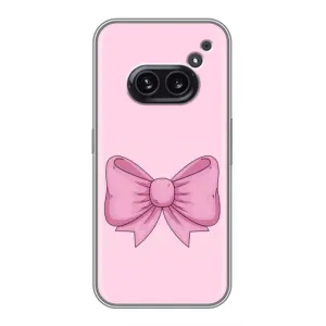 Чехол банты для Nothing Phone 2a (Розовый бантик)