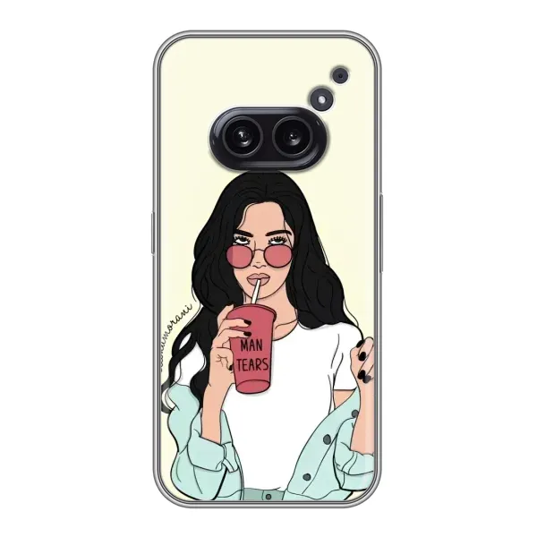 Чехол с рисунком «С напитком» для Nothing Phone 2a Чехол с рисунком «С напитком» для Nothing Phone 2a