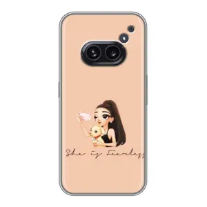 Силиконовый Чехол на Nothing Phone 2a с картинкой Стильных Девушек (С собакой)