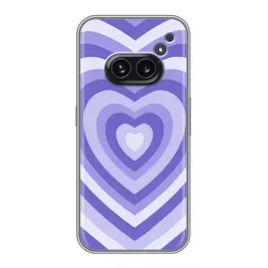 Чехлы с тематикой "Маленькие Сердечки" на Nothing Phone 2a (Сердце фиолет)