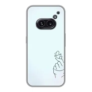 Чехлы (Знак сердечка) на Nothing Phone 2a (Сердце на голубом)