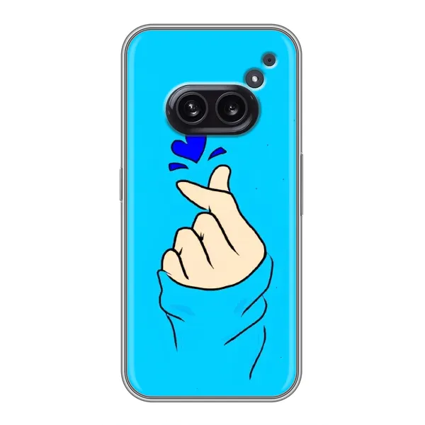 Чехол с рисунком «Сердце на синем» для Nothing Phone 2a Чехол с рисунком «Сердце на синем» для Nothing Phone 2a