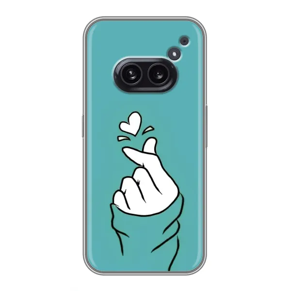 Чехол с рисунком «Сердечко на бирюзовом» для Nothing Phone 2a Чехол с рисунком «Сердечко на бирюзовом» для Nothing Phone 2a