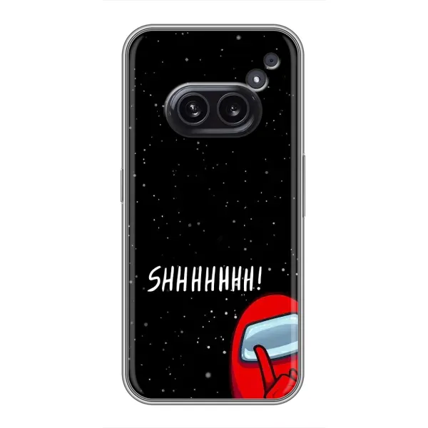 Чехол с рисунком «SHHHHH» для Nothing Phone 2a Чехол с рисунком «SHHHHH» для Nothing Phone 2a