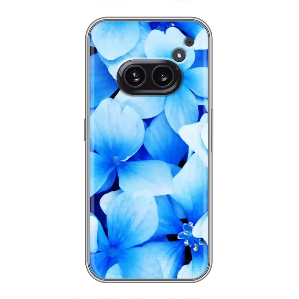 Чехол с рисунком «Синие цветы» для Nothing Phone 2a Чехол с рисунком «Синие цветы» для Nothing Phone 2a