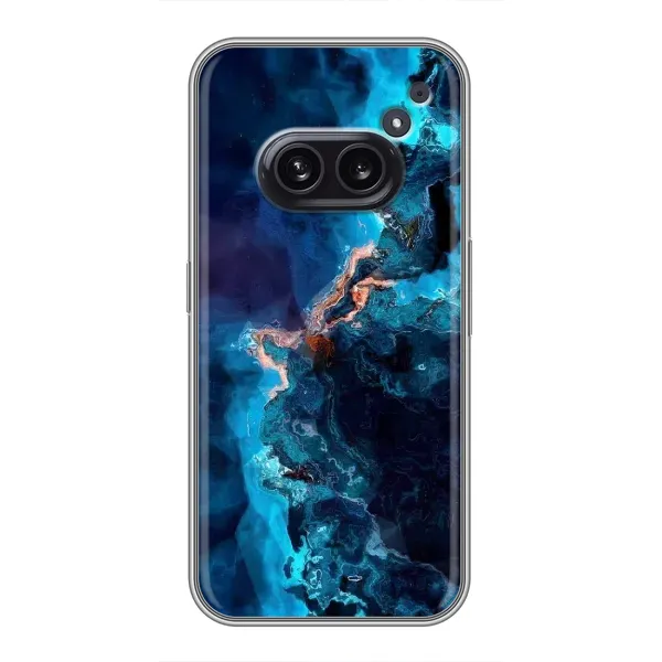 Чехол с рисунком «Синий мрамор» для Nothing Phone 2a Чехол с рисунком «Синий мрамор» для Nothing Phone 2a