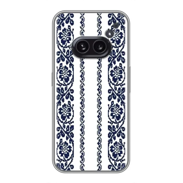 Чехол с рисунком «Синяя вышиванка» для Nothing Phone 2a Чехол с рисунком «Синяя вышиванка» для Nothing Phone 2a