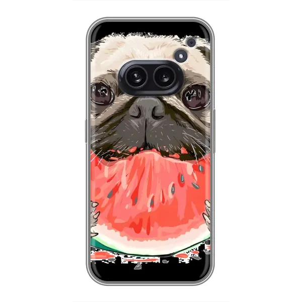 Чехол с рисунком «Смешной Мопс» для Nothing Phone 2a Чехол с рисунком «Смешной Мопс» для Nothing Phone 2a