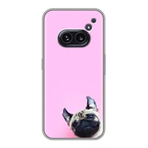 Бампер для Nothing Phone 2a с картинкой "Песики" (Собака на розовом)