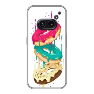 Чехол с изображением вкусной еды для Nothing Phone 2a (Сочные пончики)