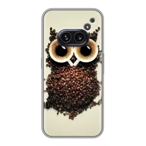 Чехлы с принтом СОВЫ для Nothing Phone 2a (Сова с зерен кофе)