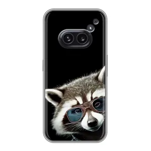 Силиконовый Чехол с Енотами на Nothing Phone 2a (Стильный Енот)