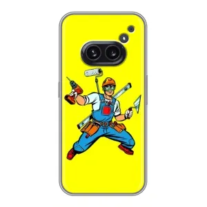 Силиконовый бампер (Работники) на Nothing Phone 2a (Строитель)