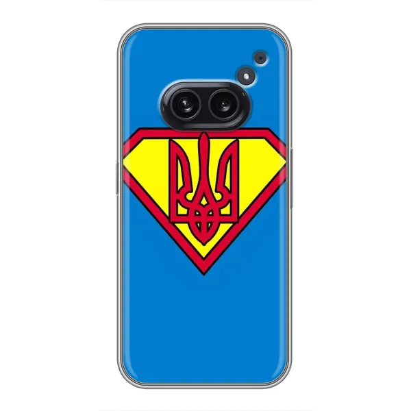 Чехол с рисунком «Super - Герб» для Nothing Phone 2a Чехол с рисунком «Super - Герб» для Nothing Phone 2a