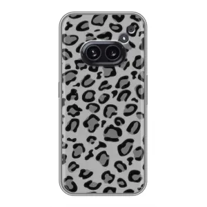 Чехол с леопардовым принтом на Nothing Phone 2a (Темный леопрад)