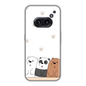 Чехлы с изображением разных животных для Nothing Phone 2a (Удивленные медвеженки)