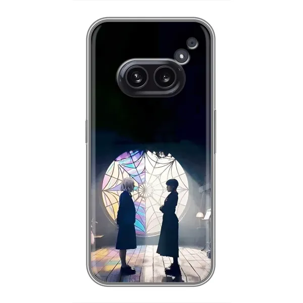 Чехол с рисунком «Уэнсдей и Энди» для Nothing Phone 2a Чехол с рисунком «Уэнсдей и Энди» для Nothing Phone 2a