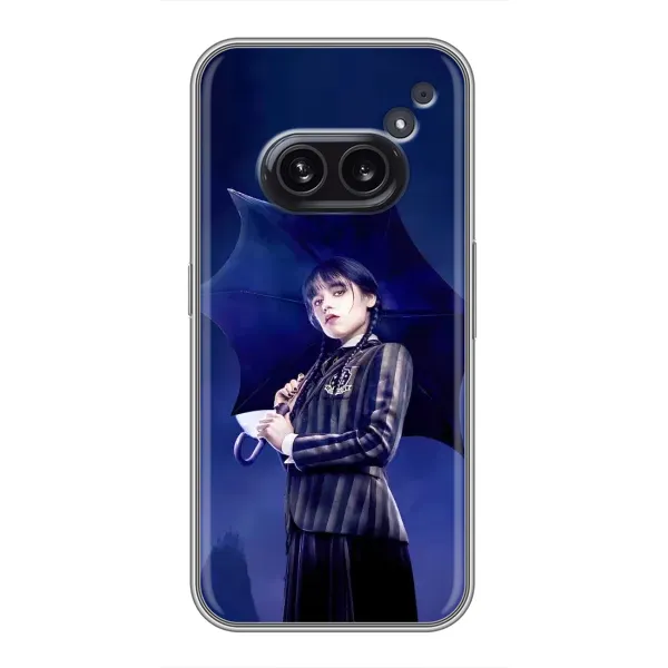 Чехол с рисунком «Уэнсдей с зонтом» для Nothing Phone 2a Чехол с рисунком «Уэнсдей с зонтом» для Nothing Phone 2a