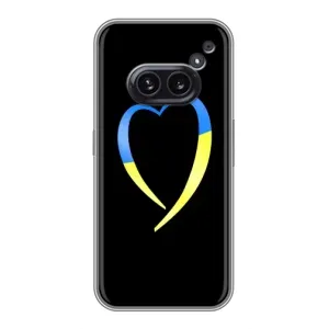 Силиконовый Чехол на Nothing Phone 2a (Я-Украина) (Украинское сердце)