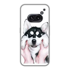 Бампер для Nothing Phone 2a с картинкой "Песики" (Собака Хаски)