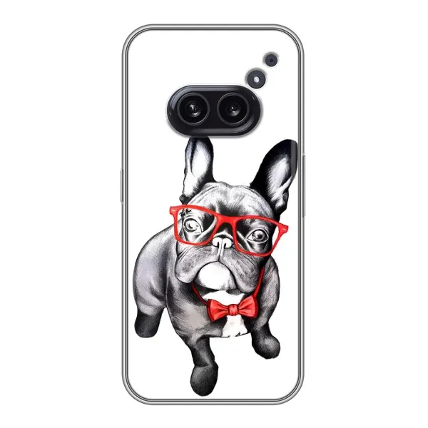 Чехол с рисунком «В очках» для Nothing Phone 2a Чехол с рисунком «В очках» для Nothing Phone 2a