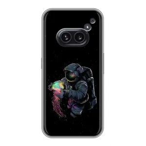 Силиконовый Чехол с принтом "Космонавты" на Nothing Phone 2a (В руках земля)