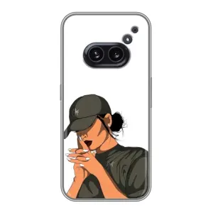 Силиконовый Чехол на Nothing Phone 2a с картинкой Стильных Девушек (В зеленом)
