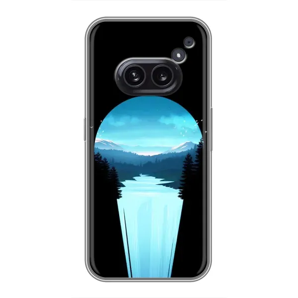 Чехол с рисунком «Синий Водопад» для Nothing Phone 2a Чехол с рисунком «Синий Водопад» для Nothing Phone 2a