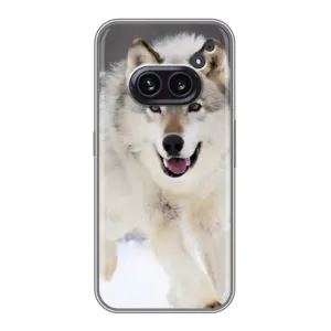 Чехол с Волком на Nothing Phone 2a (Волк на снегу)