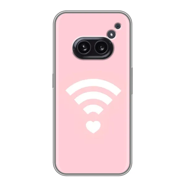 Чехол с рисунком «WiFi Love» для Nothing Phone 2a Чехол с рисунком «WiFi Love» для Nothing Phone 2a