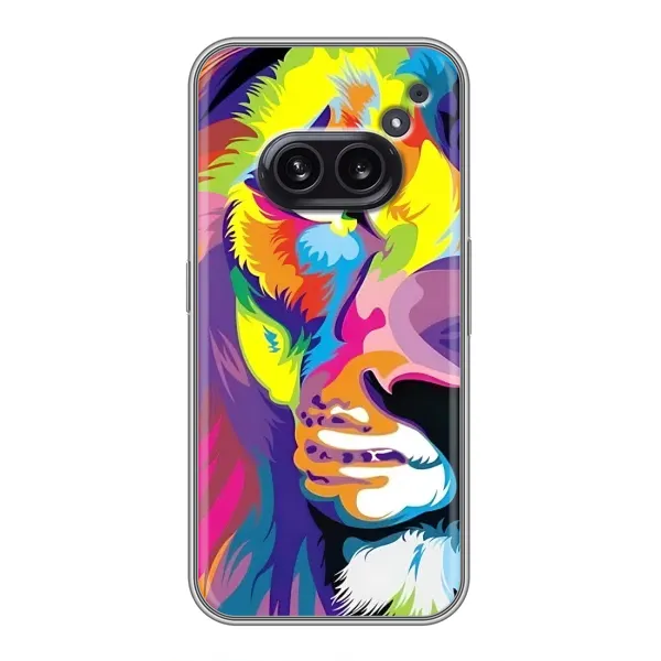 Чехол с рисунком «Яркий Лев» для Nothing Phone 2a