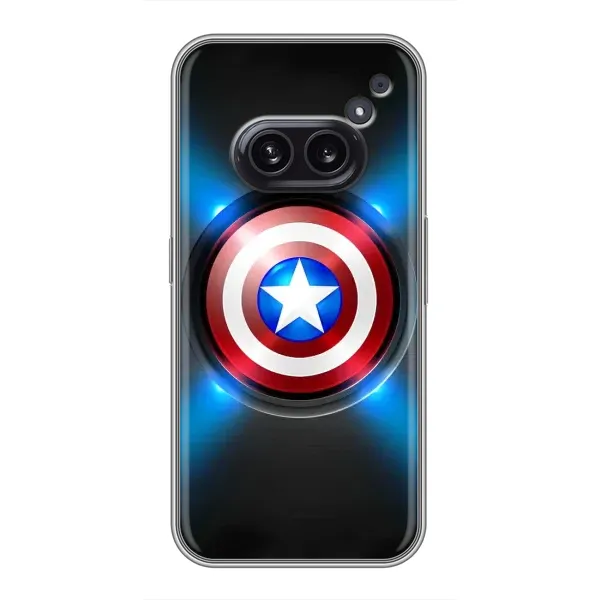 Чехол с рисунком «Яркий Щит Капитана» для Nothing Phone 2a Чехол с рисунком «Яркий Щит Капитана» для Nothing Phone 2a
