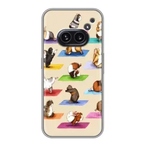 Чехол с Прикольным принтом на Nothing Phone 2a (Ёга свинок)