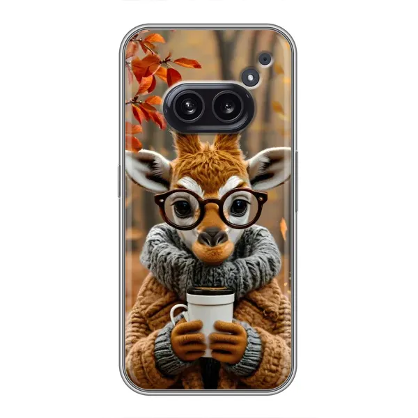 Чехол с рисунком «Жираф с кофе» для Nothing Phone 2a Чехол с рисунком «Жираф с кофе» для Nothing Phone 2a