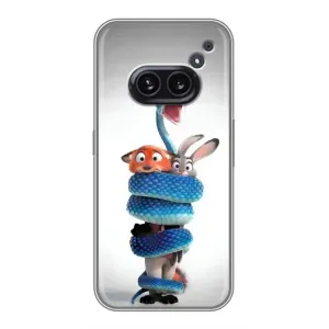 Силиконовый чехол с принтом Зоотрополіс для Nothing Phone 2a (Змея Зоо)