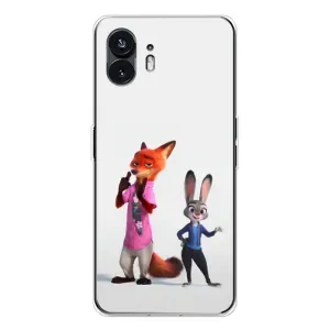 Силиконовый чехол с принтом Зоотрополіс для Nothing Phone 3 (Джуди и Ник)