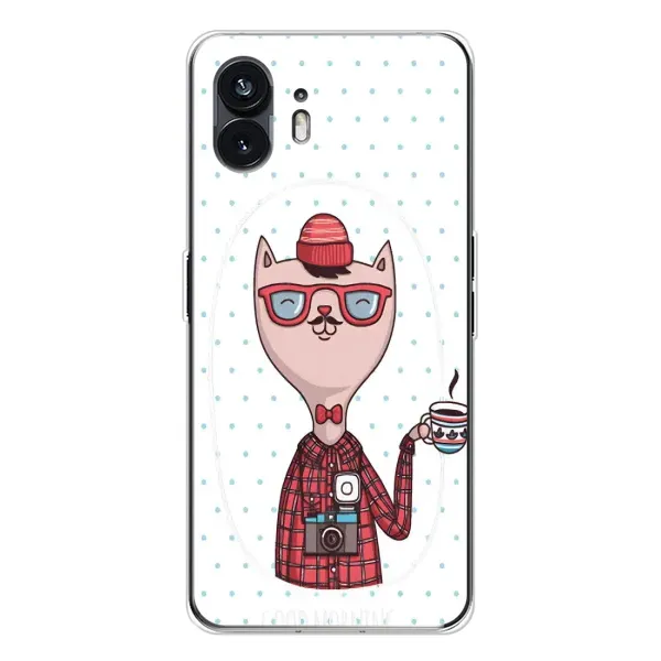 Чехол с рисунком «Кот аристократ» для Nothing Phone 3 Чехол с рисунком «Кот аристократ» для Nothing Phone 3