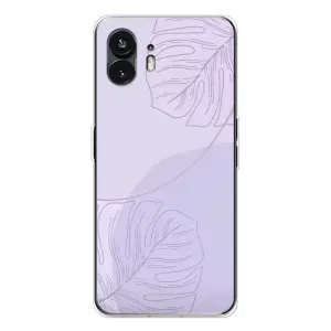 Чохол квітковий дизайн для Nothing Phone 3 (Монстера фіолетова)