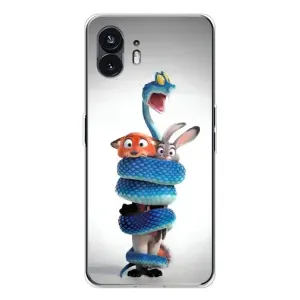 Силиконовый чехол с принтом Зоотрополіс для Nothing Phone 3 (Змея Зоо)