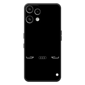 Силиконовый бампер с картинкой машины на Nothing Phone (3a) Lite (Силует Audi)