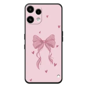 Чехол банты для Nothing Phone (3a) Lite (Бант на розовом)