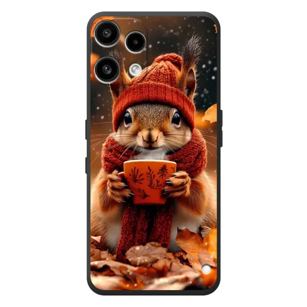 Чехол с рисунком «Белка с кофе» для Nothing Phone (3a) Lite Чехол с рисунком «Белка с кофе» для Nothing Phone (3a) Lite