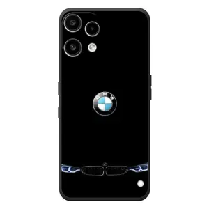 Силиконовый бампер с картинкой машины на Nothing Phone (3a) Lite (Черный BMW)