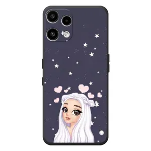 Чехол Стильные девушки на Nothing Phone (3a) Lite (Девушка и сердечки)