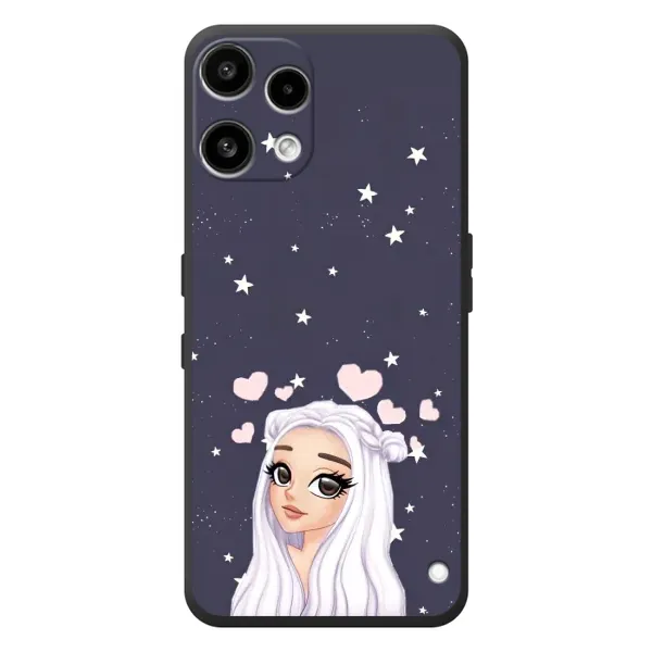 Чехол с рисунком «Девушка и сердечки» для Nothing Phone (3a) Lite Чехол с рисунком «Девушка и сердечки» для Nothing Phone (3a) Lite