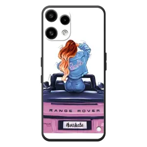 Силиконовый Чехол на Nothing Phone (3a) Lite с картинкой Стильных Девушек (Девушка на машине)