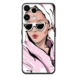 Чехол с картинкой Модные Девчонки Nothing Phone (3a) Lite (Девушка в халате)